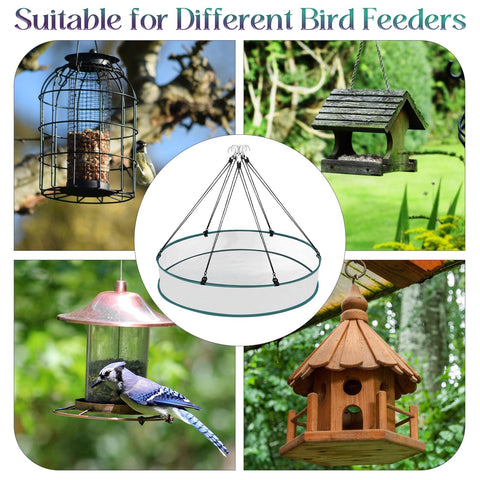 VEEVIIY six-hook design keeps feeder stable during windy days.