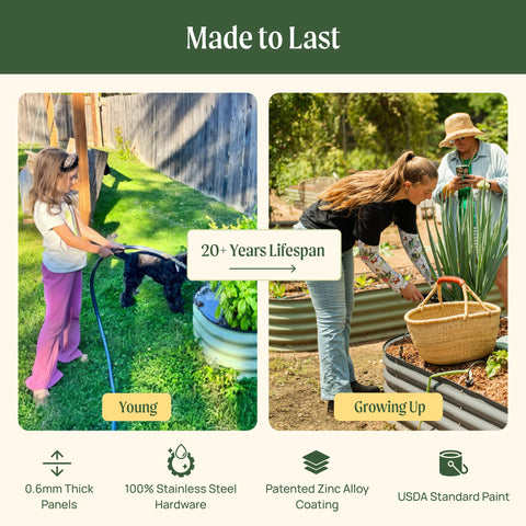 Vego Garden easy installation design helps beginners build a bed confidently