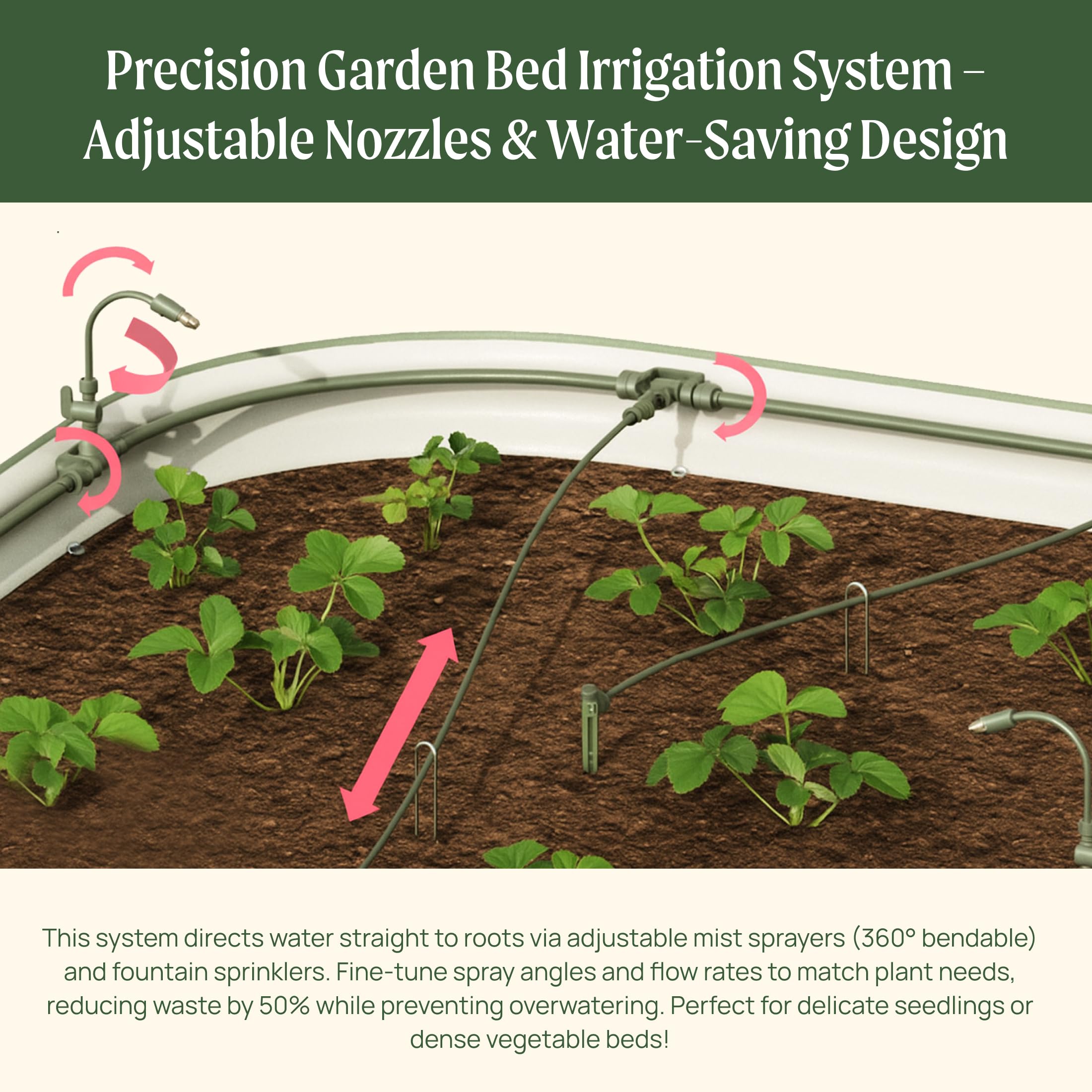 Vego Garden Irrigation Kit eco-friendly watering that saves time and water.