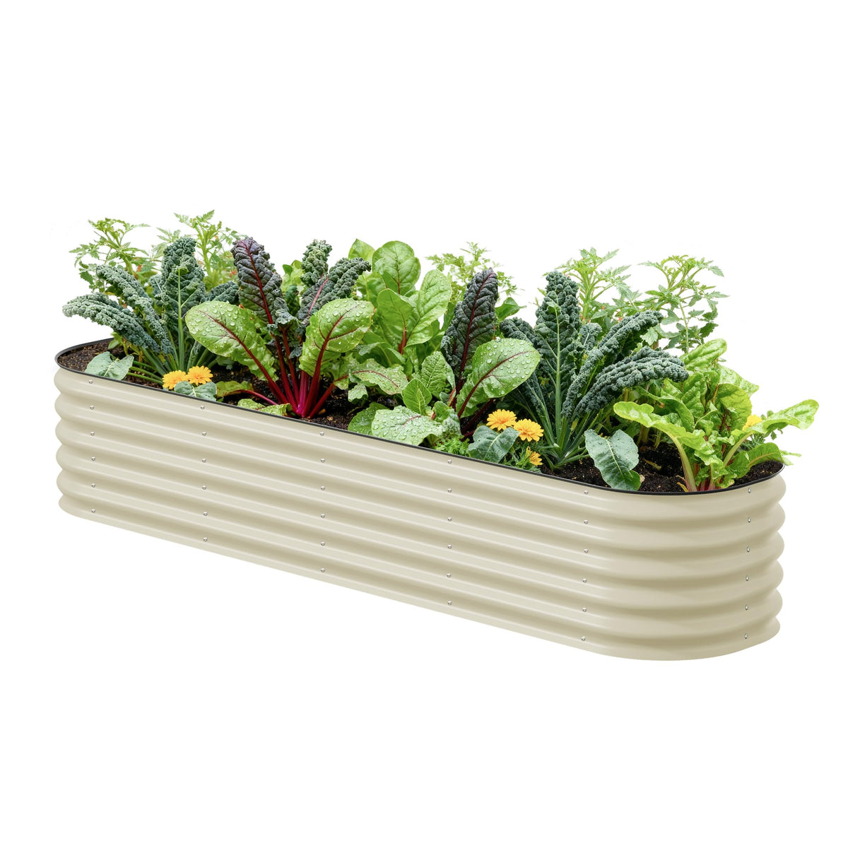 Vego Garden raised bed kit assembly showing modular design for versatile layouts