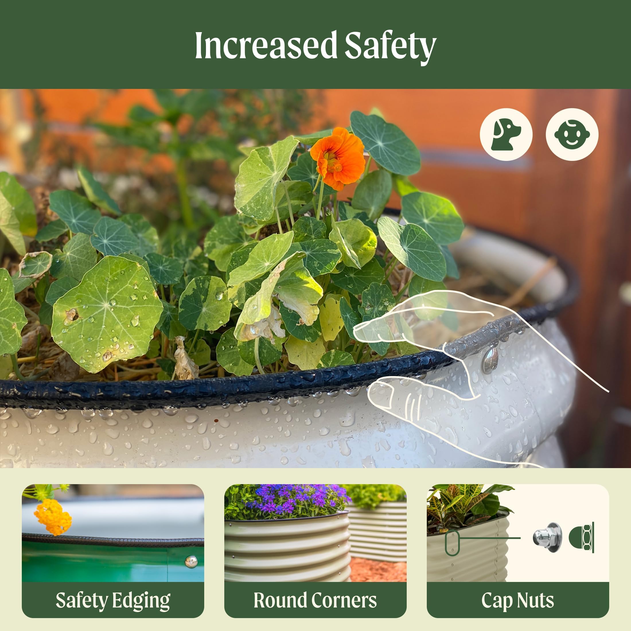 Vego Garden USDA-approved paint demonstrates weather-resistant finish