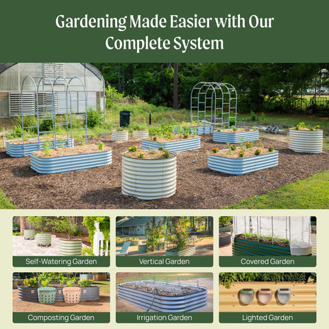 Vego Garden complete system with expandable modules for future projects.