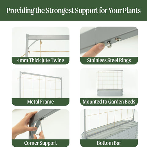 VegoGarden three-method support boosts airflow and space efficiency for healthy yields.