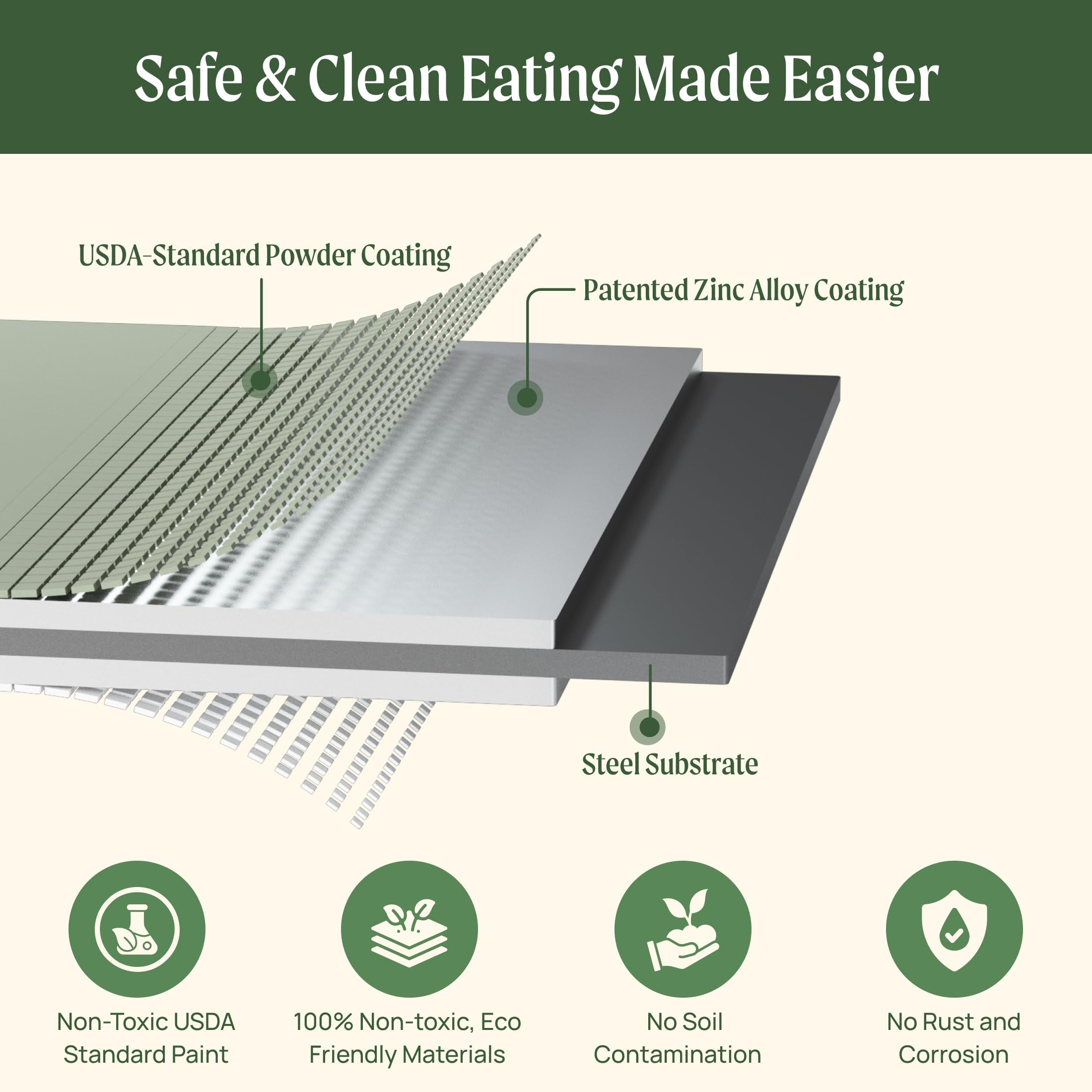 Vego Garden oval edge design reduces risk with safe, rounded corners