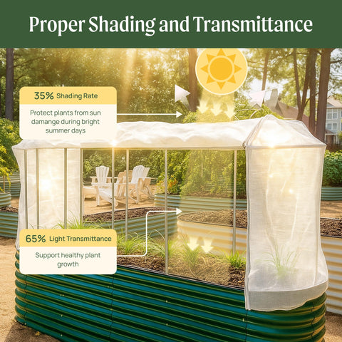 Vego garden stainless hardware keeps the cover secure and reliable