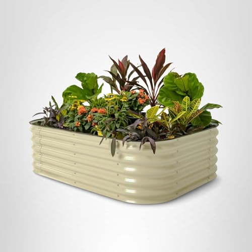Vego garden sustainable gardening benefits supported by durable design.