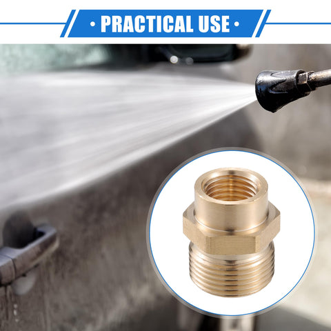 VekAuto brass quick connect hose adapter enables fast tool-free attachment