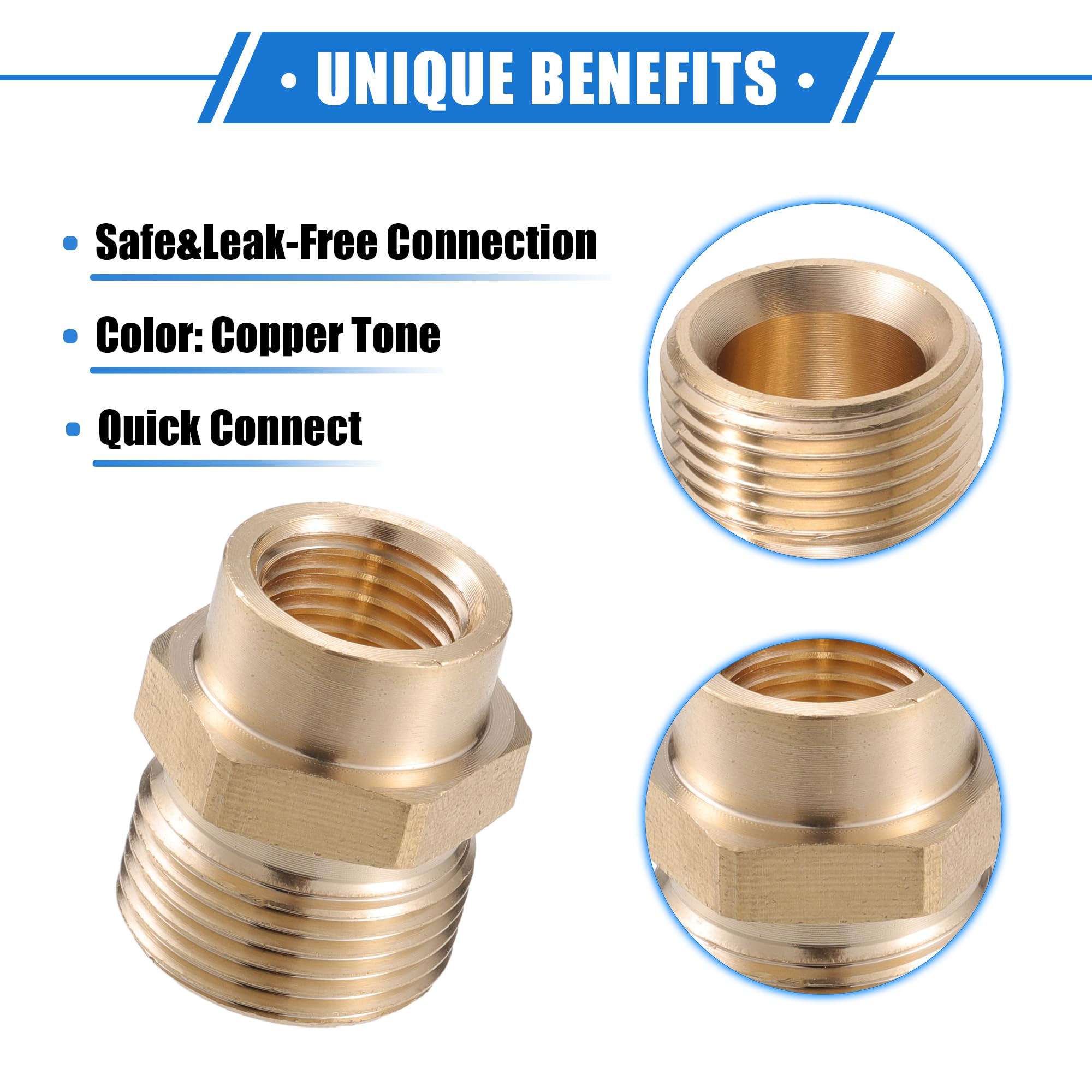 VekAuto M14x1.5 to M22x1.5 adapter assembly for versatile fittings