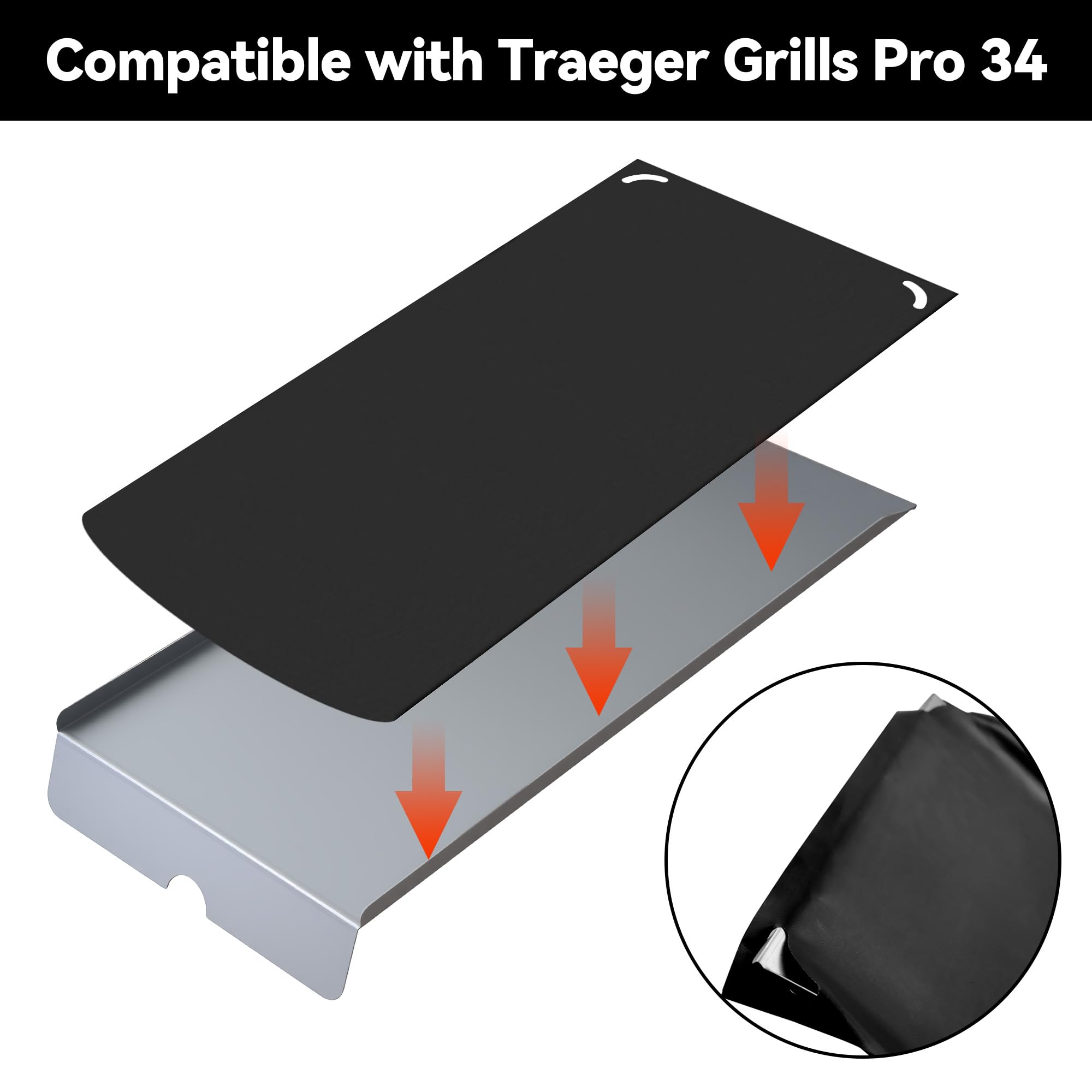 Vekclit PTFE liner withstands high heat for durable, reusable grilling sessions.