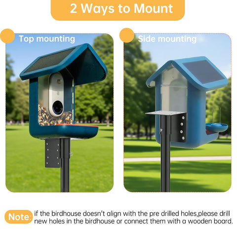 Vekniqo outdoor bird feeder setup for garden displays.