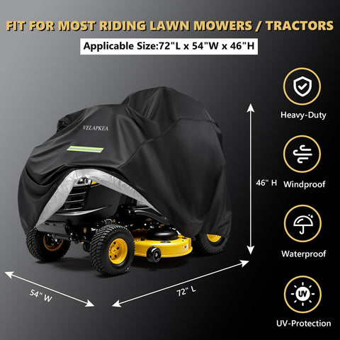 VELAPKEA riding cover with double drawstring ensures a secure fit against wind