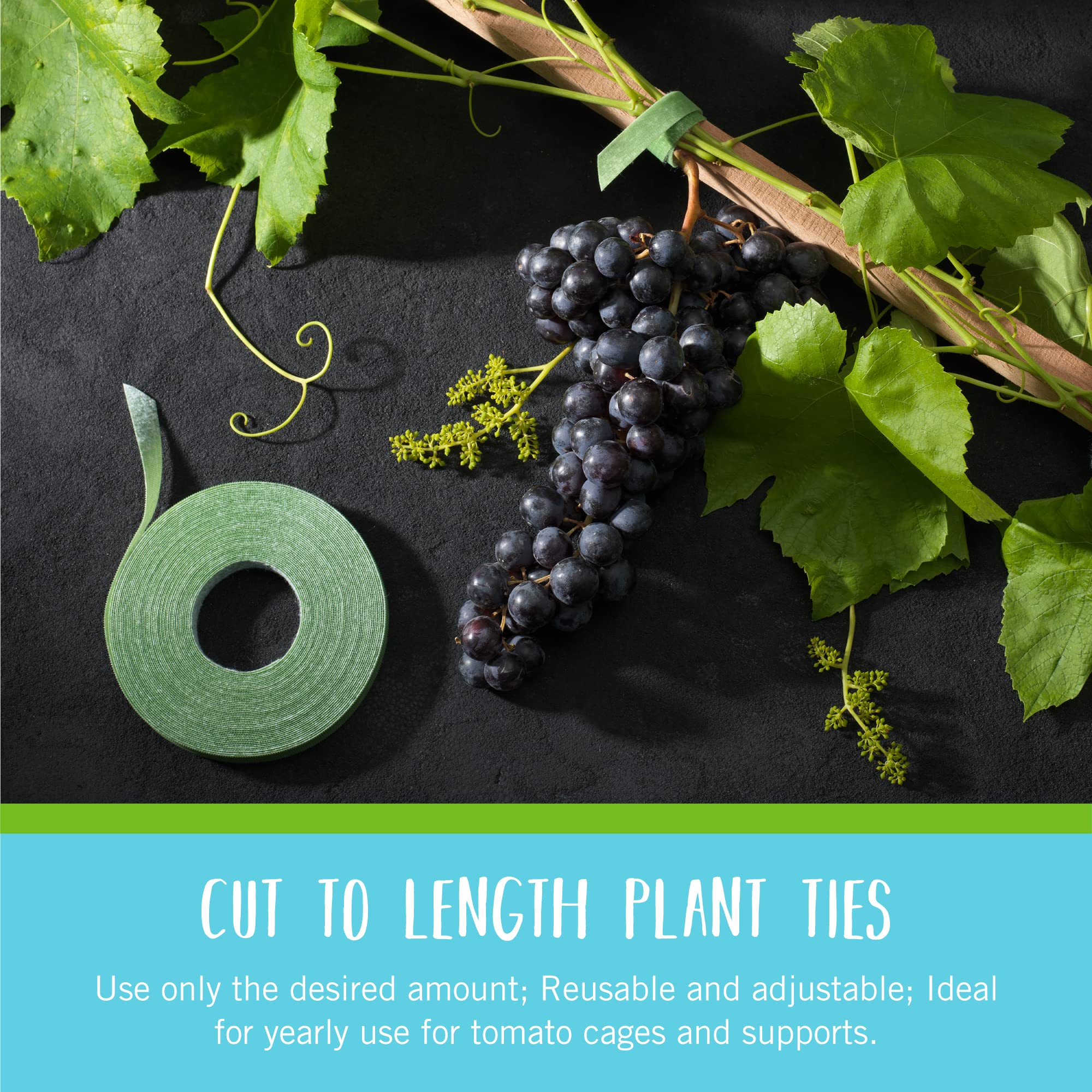 Multi-use Velcro Brand garden ties secure tools and fencing while staying gentle on plants.