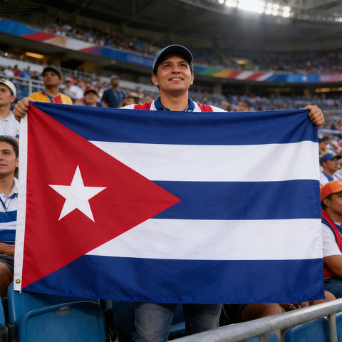 VELIFFCO Cuba flag fade-resistant print keeps colors crisp for longer performances.