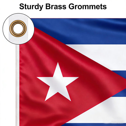 VELIFFCO Cuba flag lightweight 2.8oz design for effortless handling in light winds.