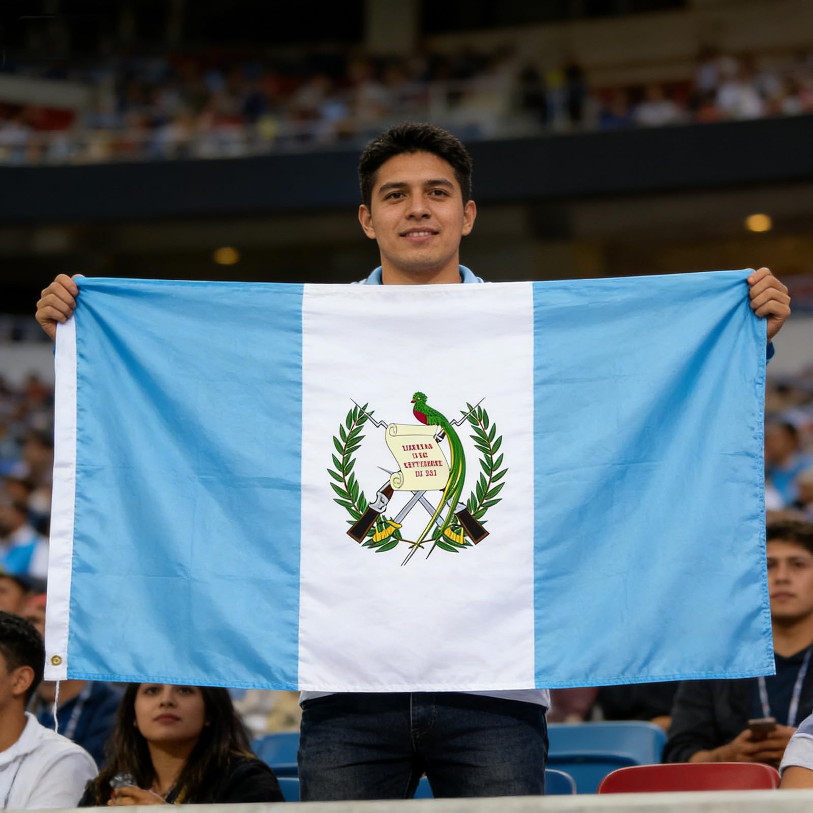 VELIFFCO Guatemala flag lightweight design simplifies handling and setup.