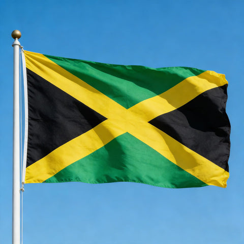VELIFFCO Jamaica flag lightweight design for effortless handling in wind.