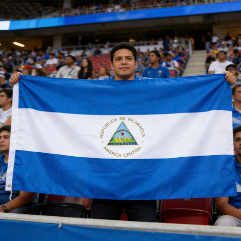 VELIFFCO Nicaragua flag crisp digital print retains color for long lasting visibility