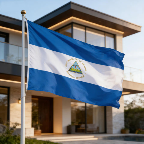 VELIFFCO Nicaragua flag ideal for party decor gardens stores and sports events