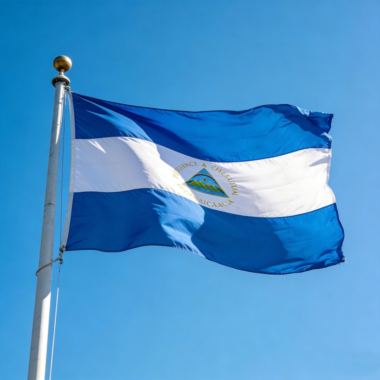 VELIFFCO Nicaragua flag easy to handle and display in celebrations