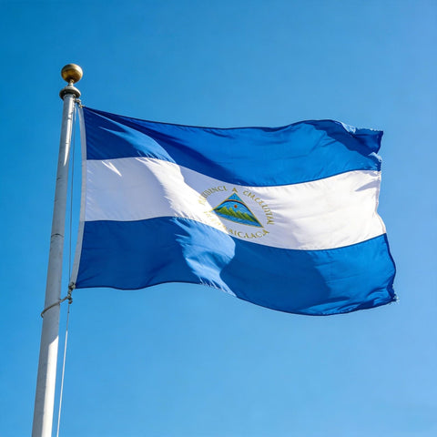 VELIFFCO Nicaragua flag easy to handle and display in celebrations