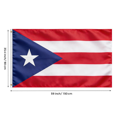 VELIFFCO flag with brass grommets for quick, secure mounting.
