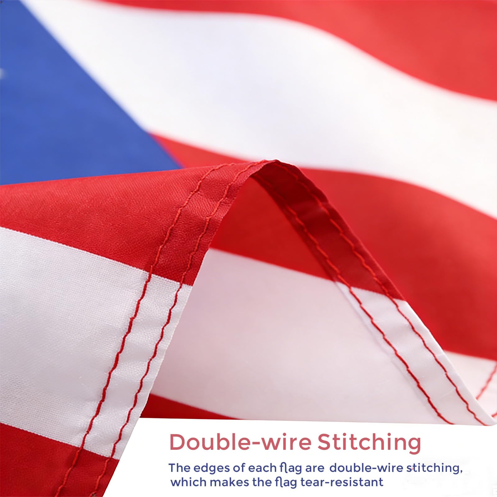 Lightweight 2.8 oz flag that's easy to handle in light breezes.