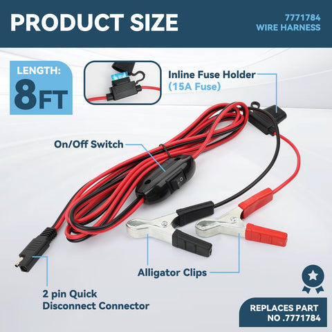 VELLRYU 8-foot lead wire extending reach for larger spraying areas.