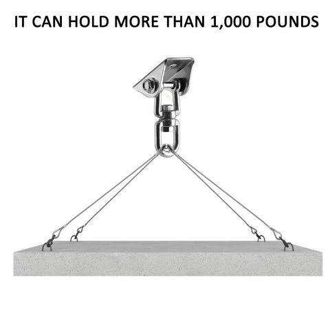 Velomill hammock kit includes bolts, screws, hook and hardware for quick assembly.