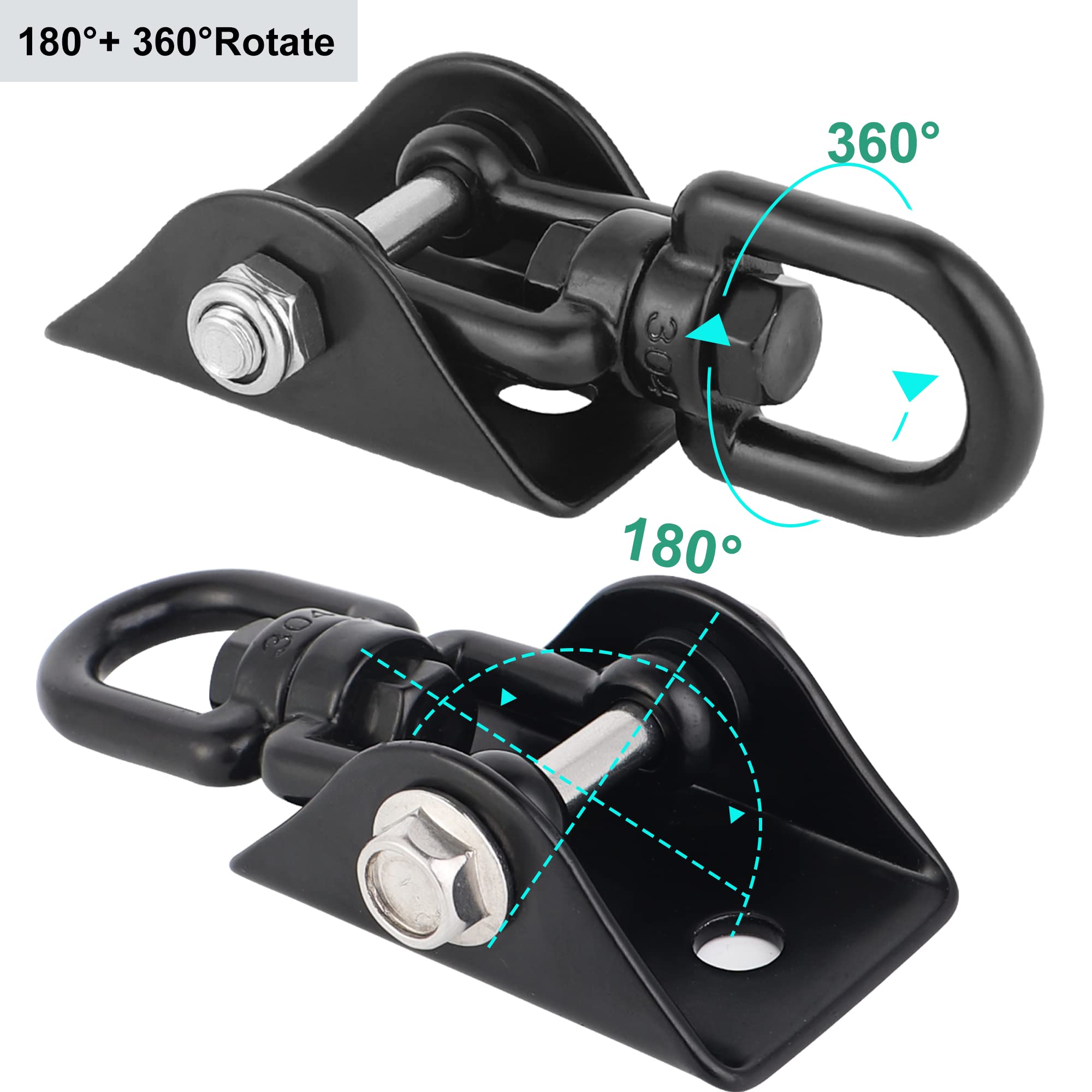 Velomill porch swing kit assembled displays 360° swivel for smooth outdoor movement.