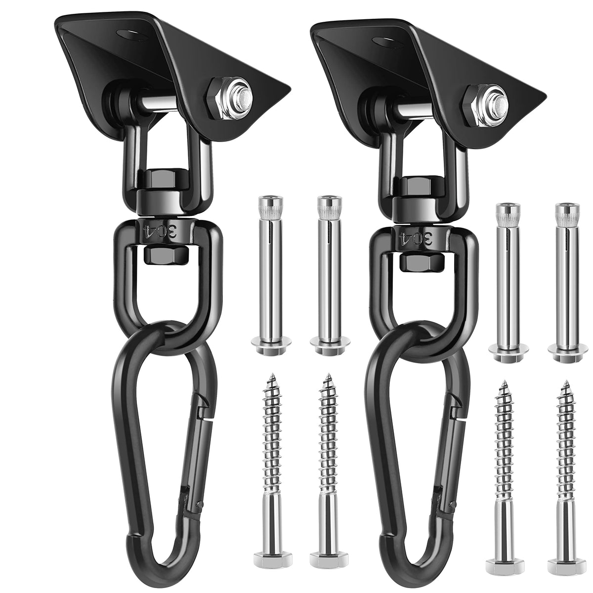 Velomill porch swing hanging kit packaging shows sturdy hardware for outdoor setup.
