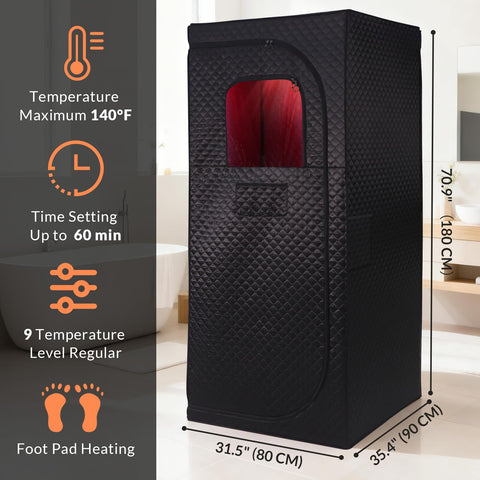 Veloqore complete comfort accessories include foldable chair and foot pad.