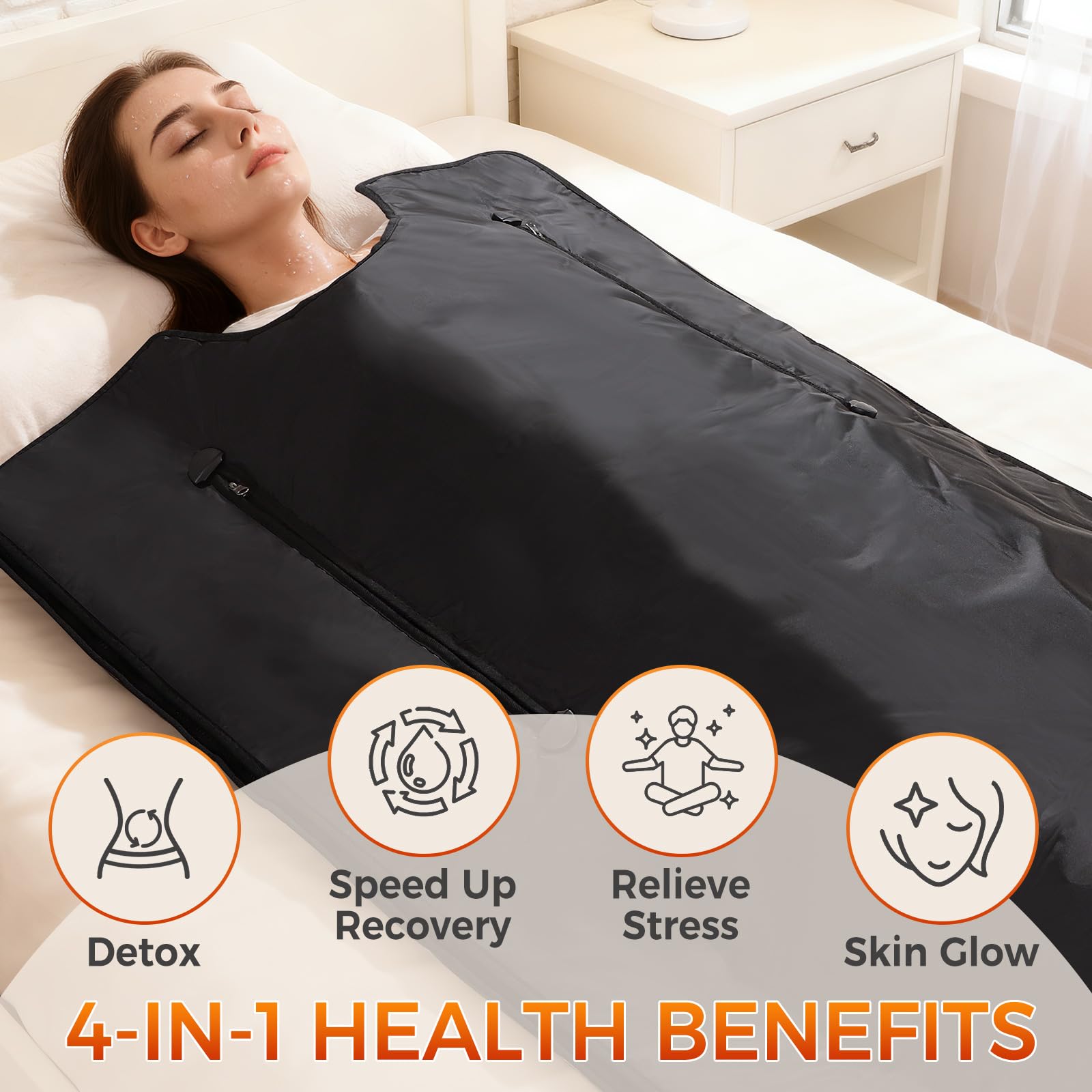 Veloqore home spa setup with infrared warmth for calm comfort