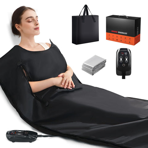 Veloqore portable infrared sauna blanket delivers warm relaxation at home
