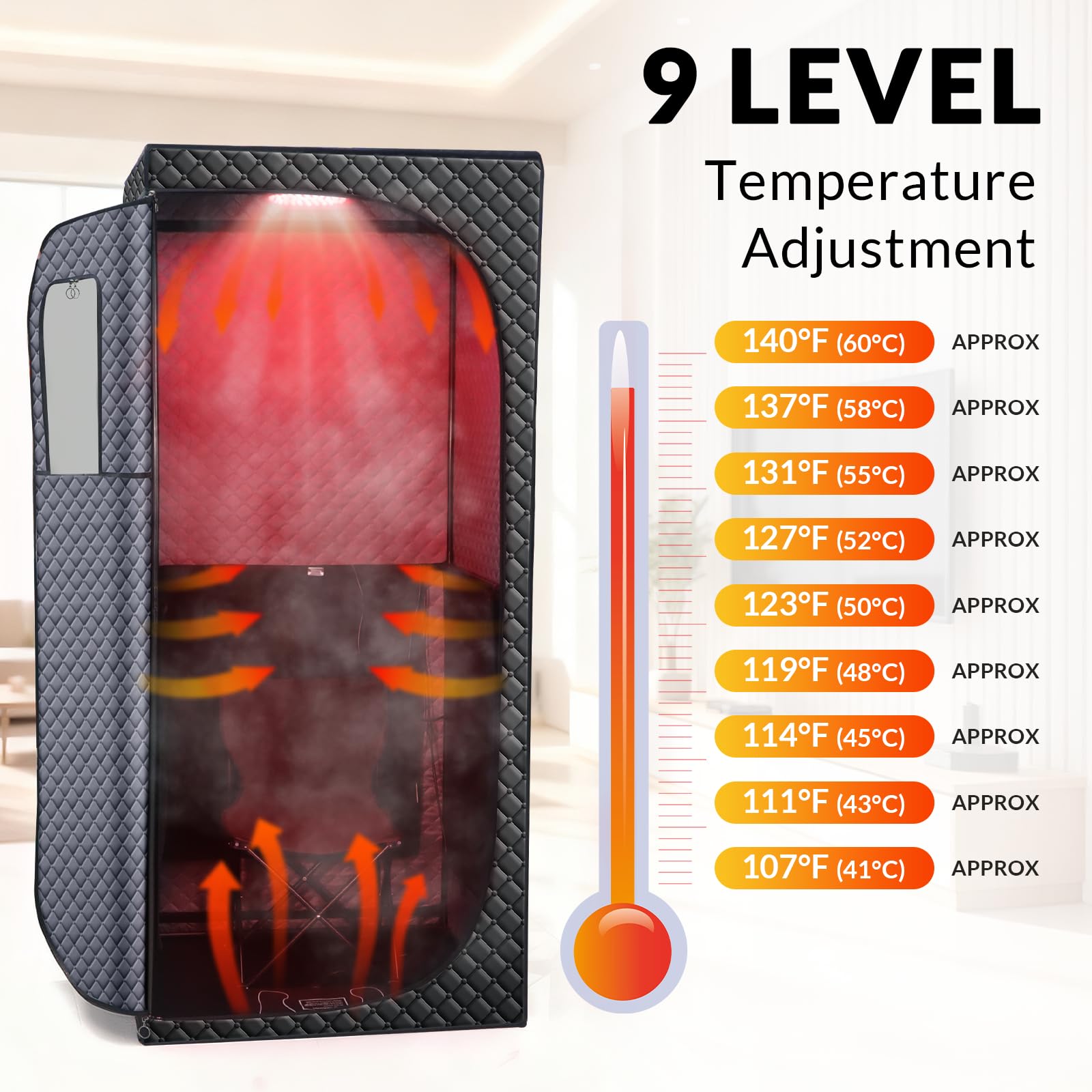 Veloqore red light therapy panel for enhanced wellness sessions.