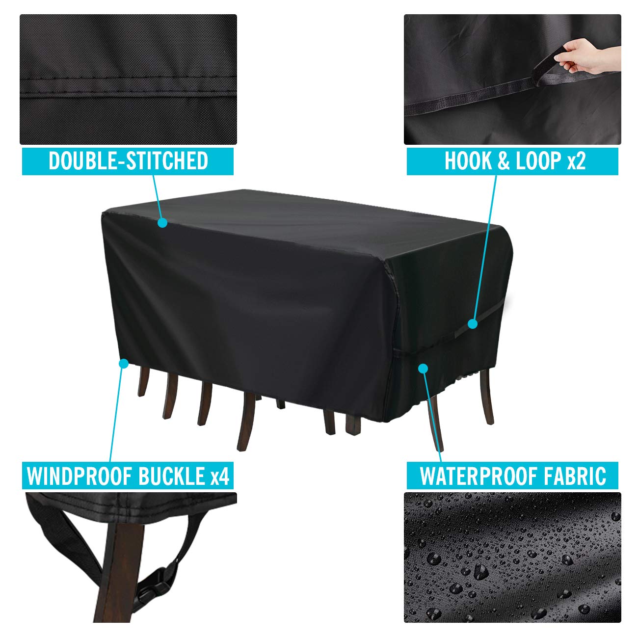 Velway cover suitable for indoor and outdoor furniture shapes.
