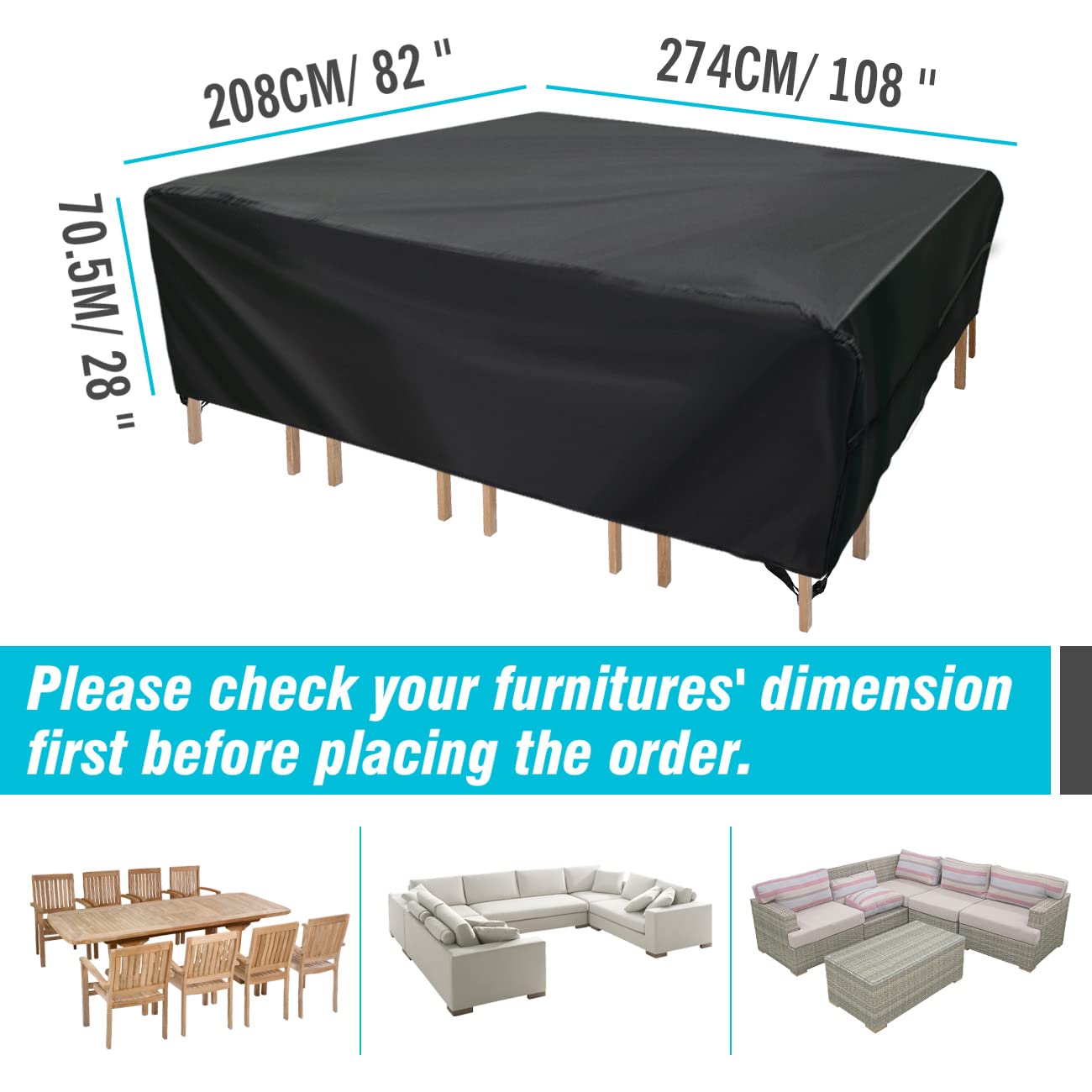 Velway waterproof Oxford cloth with PU coating shields against sun and weather