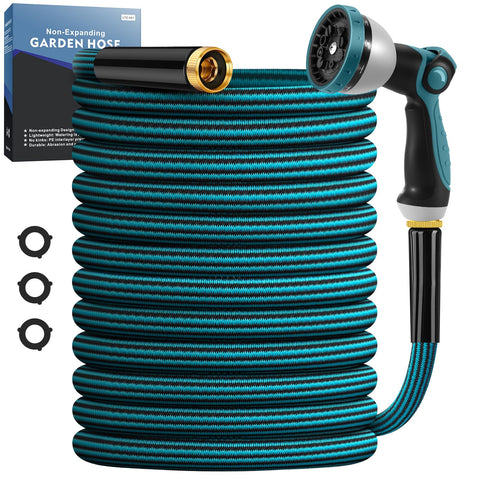 Velybrin garden hose 50ft non-expandable for steady water flow and durability.