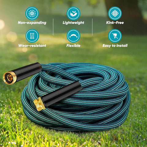 Velybrin ultra-lightweight hose reduces fatigue during long watering sessions.