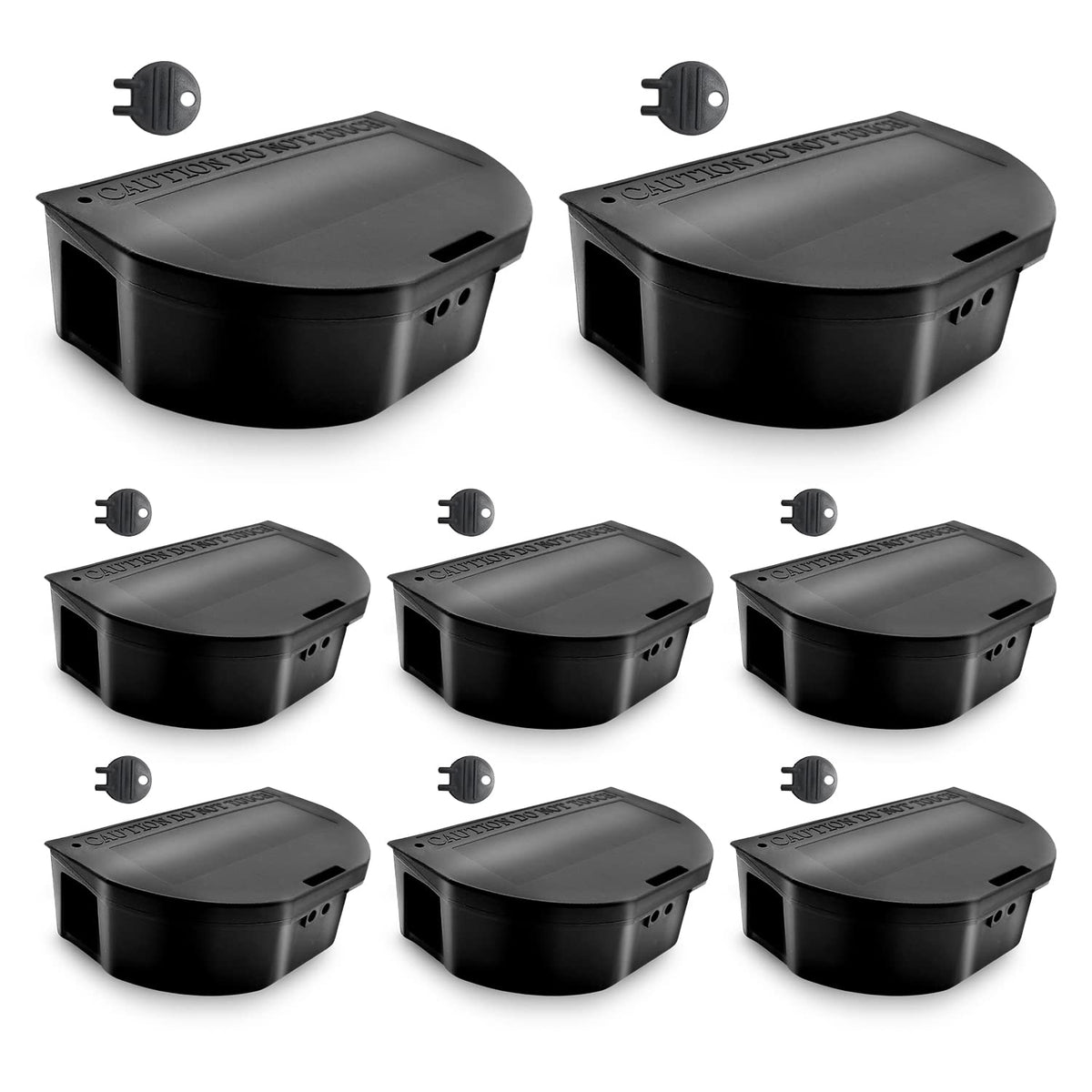 Ven-Trap mouse bait stations 8-pack locking: secure bait access for households.