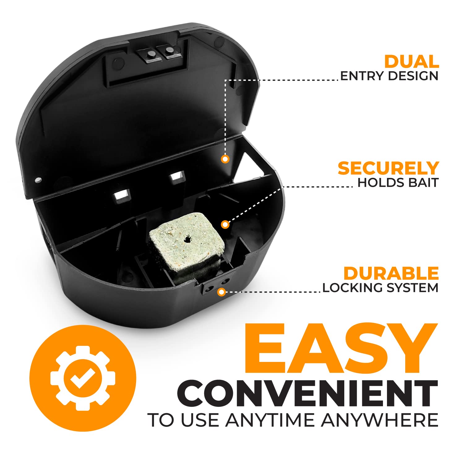 Ven-Trap tamper-resistant keys provide controlled bait access and safety.