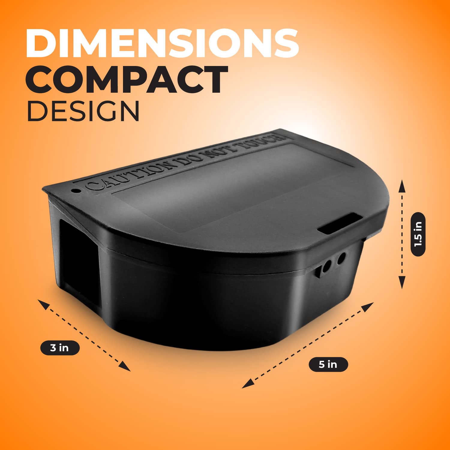 Ven-Trap weatherproof ABS station for indoor and outdoor rodent control.