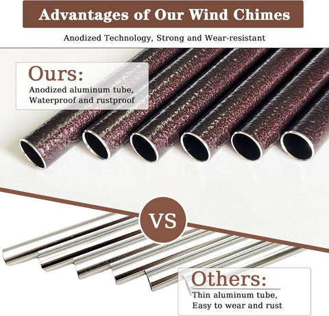 VENBEEL anodized aluminum tubes resist wear for long-lasting sound.