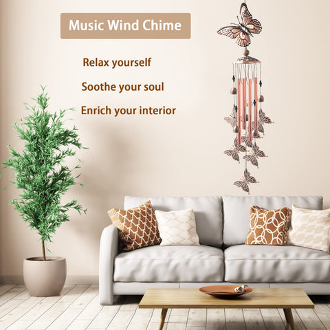 VENBEEL garden wind chimes add warm golden ambience
