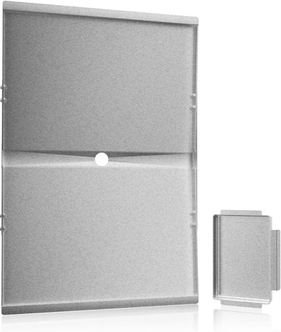 Vencino Dyna Glo drip tray with angled design directing grease for cleaner grills.