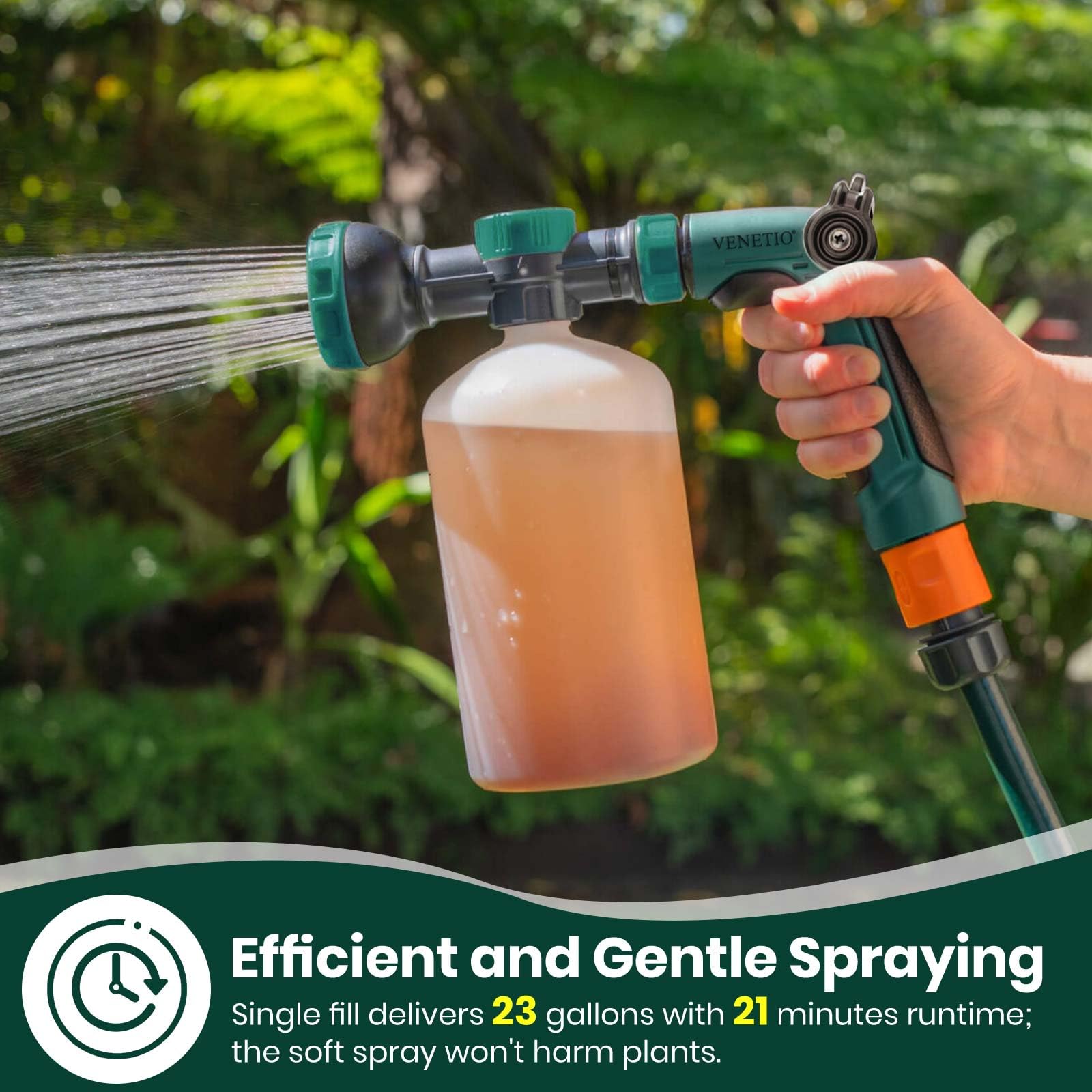 Venetio full-power spray for outdoor cleaning and grime removal