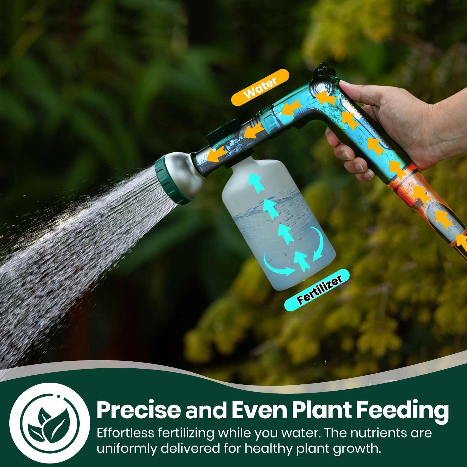 Venetio liquid fertilizer sprayer attachment for precise lawn feeding