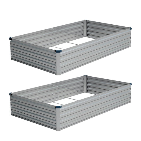 Vengarus 8x4x1ft galvanized raised bed assembly for simple setup.