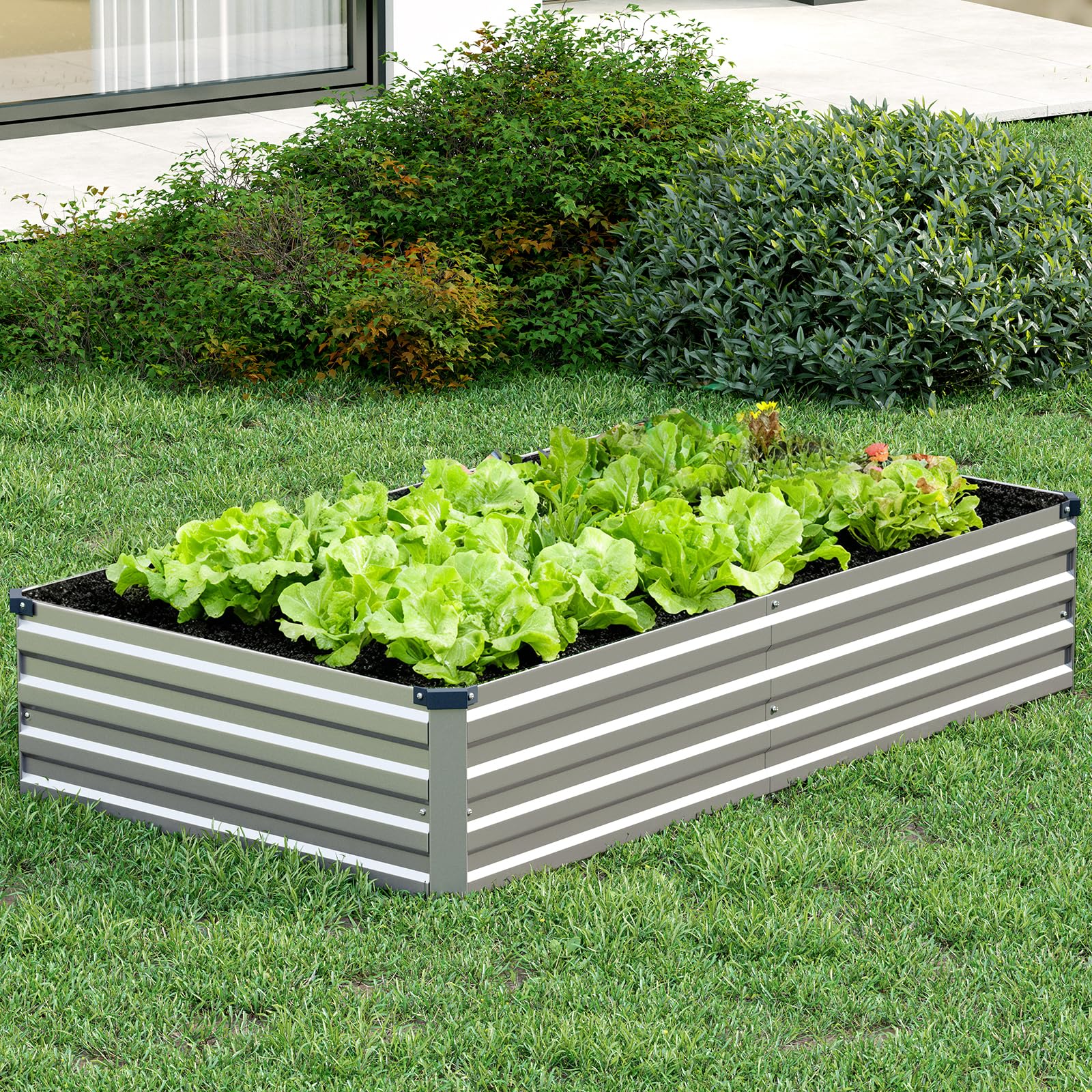 Dimensions 72 by 36 inches showing generous planting space