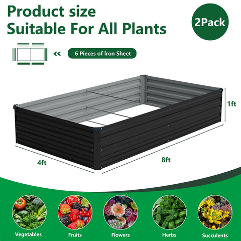 Vengarus outdoor metal planter box rectangle with robust steel construction for long-lasting use.