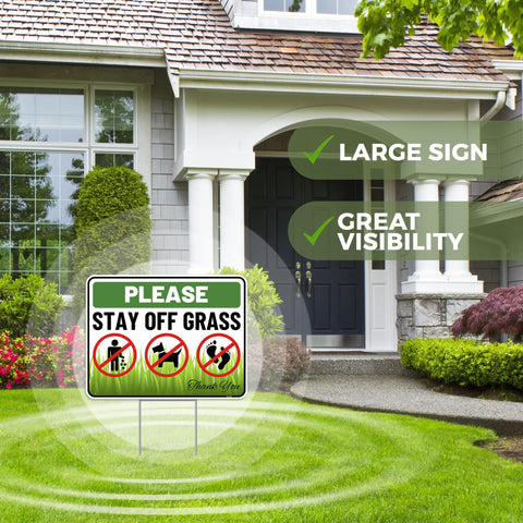 Venicor 2pc sign set includes stakes for quick installation